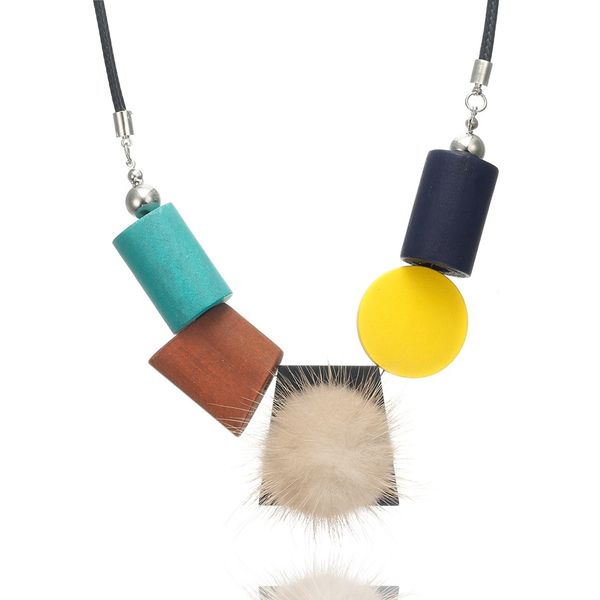the new 2019 geometric contracted jewelry pendants winter fashion sweater necklace plush ball wood necklaces, Silver
the new 2019 geometric contracted jewelry pendants winter fashion sweater necklace plush ball wood necklaces, Silver