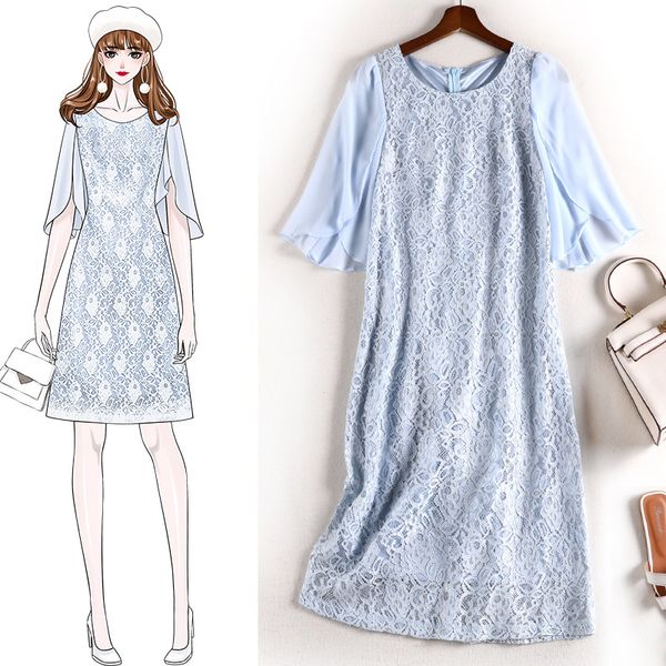 2020 lace chiffon women dress plus medium and long slim large size 6l women's slightly fat reduction big vestido dresses, Black;gray
2020 lace chiffon women dress plus medium and long slim large size 6l women's slightly fat reduction big vestido dresses, Black;gray