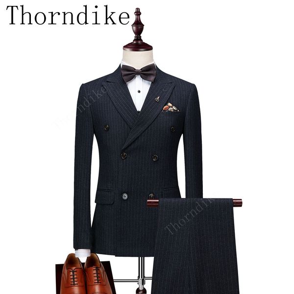 thorndike men's lapel black stripe 3 pieces jacket suit slim evening party thick winter performance men prom suits, White;black
thorndike men's lapel black stripe 3 pieces jacket suit slim evening party thick winter performance men prom suits, White;black