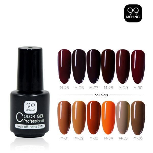 mshing99 gel polish set 7ml all for manicure semi permanent vernis coat uv led gel varnish soak off nail art nail polish, Red;pink
mshing99 gel polish set 7ml all for manicure semi permanent vernis coat uv led gel varnish soak off nail art nail polish, Red;pink