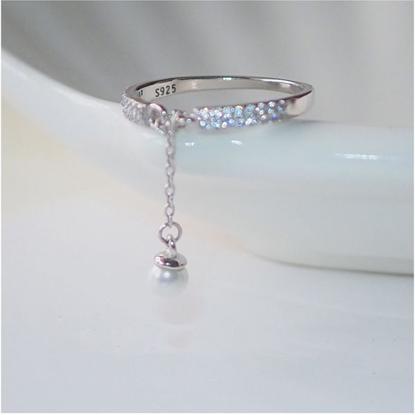 925 sterling silver micro zircon rings simulated pearl chain tassel adjustable rings for women anillos bague s-r334, Golden;silver
925 sterling silver micro zircon rings simulated pearl chain tassel adjustable rings for women anillos bague s-r334, Golden;silver