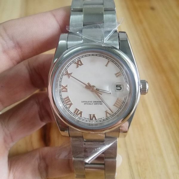watch mens men wristwatch 2813 36mm automatic mechanical no battery sweeping movement datejust stainless steel watches 2345, Slivery;brown
watch mens men wristwatch 2813 36mm automatic mechanical no battery sweeping movement datejust stainless steel watches 2345, Slivery;brown