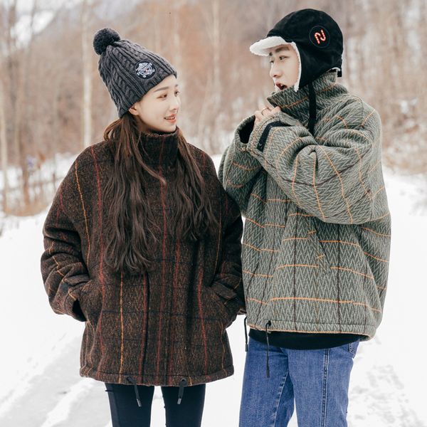 winter plus velvet thick jacket men warm parka men fashion retro casual plaid coat wild loose cotton jacket male overcoat, Black
winter plus velvet thick jacket men warm parka men fashion retro casual plaid coat wild loose cotton jacket male overcoat, Black