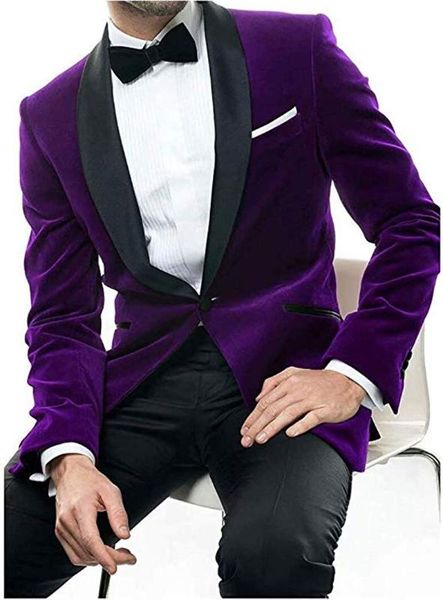 men's velvet one button 2 pieces blazer men's suits slim fit velvet blazer groom tuxedos wedding suits (jacket+pants, White;black
men's velvet one button 2 pieces blazer men's suits slim fit velvet blazer groom tuxedos wedding suits (jacket+pants, White;black