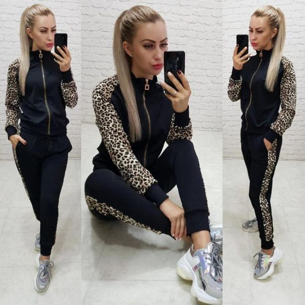 2020 new casual long-sleeved sportswear suit female leopard running clothes autumn and winter jogging sports trousers fitness, Black;blue
2020 new casual long-sleeved sportswear suit female leopard running clothes autumn and winter jogging sports trousers fitness, Black;blue