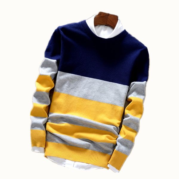 yg6174-a1238 2019 spring autumn new men leisure long-sleeve round neck knit stripe bottom sweater wholesale, White;black
yg6174-a1238 2019 spring autumn new men leisure long-sleeve round neck knit stripe bottom sweater wholesale, White;black