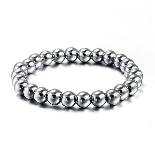 new never fade stainless steel bead bracelets&bangles for men or women ball stretchable strand punk bracelet fine jewelry, Black
new never fade stainless steel bead bracelets&bangles for men or women ball stretchable strand punk bracelet fine jewelry, Black
