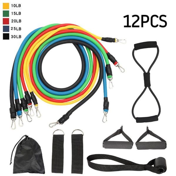 12pcs resistance bands set expander yoga exercise fitness rubber tubes band stretch training home gyms workout elastic pull rope
12pcs resistance bands set expander yoga exercise fitness rubber tubes band stretch training home gyms workout elastic pull rope