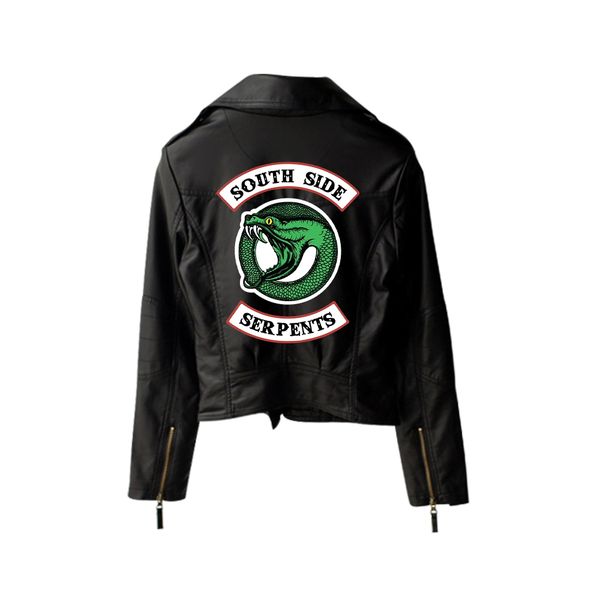 riverdale pu printed logo southside riverdale serpents jackets women riverdale serpents new streetwear leather jacket, Black;brown
riverdale pu printed logo southside riverdale serpents jackets women riverdale serpents new streetwear leather jacket, Black;brown