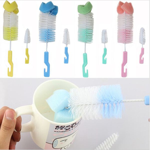 2pcs/set baby bottle brushes nipple brushes spout tube teat sponge baby feeding bottle cleaning brush set cup brush
2pcs/set baby bottle brushes nipple brushes spout tube teat sponge baby feeding bottle cleaning brush set cup brush
