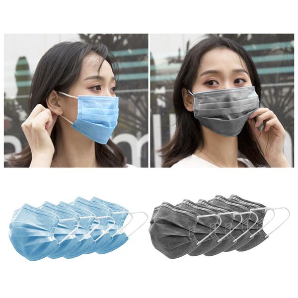 10pcs disposable face mask 3 layers 5pcs blue + 5pcs gray 
10pcs disposable face mask 3 layers 5pcs blue + 5pcs gray