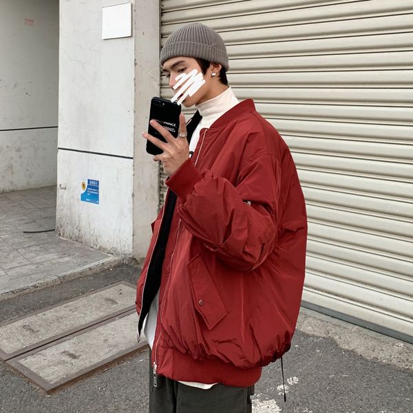 2019 new korean version of the short paragraph on both sides wearing thick baseball clothing loose of casual cotton, Black
2019 new korean version of the short paragraph on both sides wearing thick baseball clothing loose of casual cotton, Black