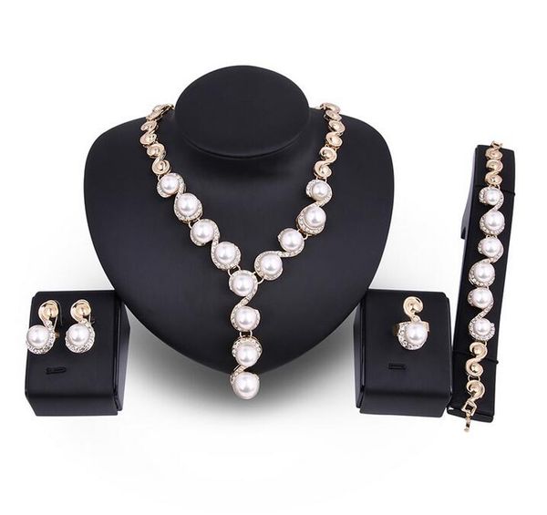 selling bridal wedding jewelry set 18k gold crystal diamond pearl necklace earrings birthday party dinner dress jewelry ing, White
selling bridal wedding jewelry set 18k gold crystal diamond pearl necklace earrings birthday party dinner dress jewelry ing, White