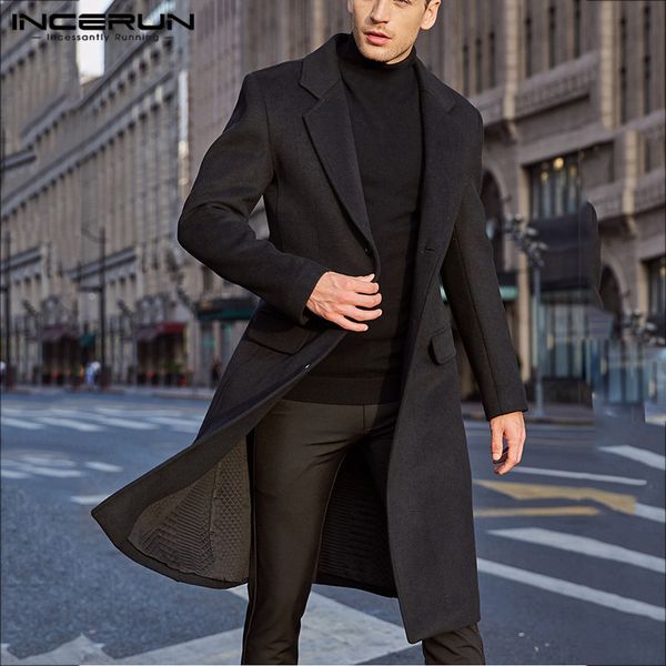 incerun winter men coats warm fake wool jackets plain long sleeve faux fleece streetwear fashion men long trench overcoats 2019, Black
incerun winter men coats warm fake wool jackets plain long sleeve faux fleece streetwear fashion men long trench overcoats 2019, Black