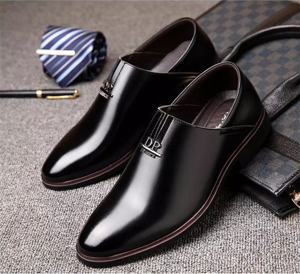 2019 new men's shoes spring breathable korean version of the british leather shoes business men's casual shoes set feet, Black
2019 new men's shoes spring breathable korean version of the british leather shoes business men's casual shoes set feet, Black