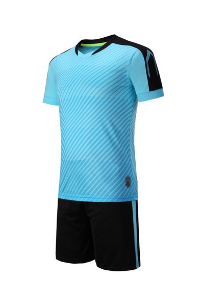 discount men training football sets with shorts uniforms reversible football jerseys for that home and away look kits sports c12-43, Blue;black