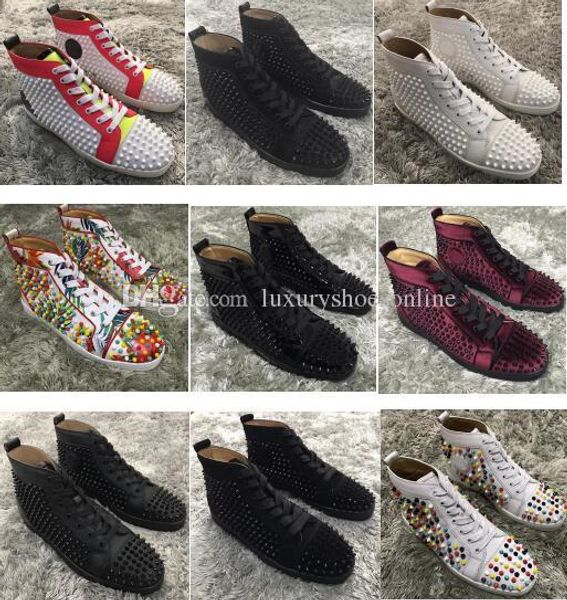 elegant spikes sneaker red bottom flats men,women walking wedding party dress luxury designer studs red sole shoes[with box,eu35-46, Black
elegant spikes sneaker red bottom flats men,women walking wedding party dress luxury designer studs red sole shoes[with box,eu35-46, Black