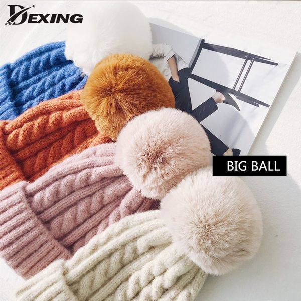 fur pompoms knitted winter hats for women pom pom skullies beanies thick winter hats fluffy ball female beanies caps warm hat, Blue;gray
fur pompoms knitted winter hats for women pom pom skullies beanies thick winter hats fluffy ball female beanies caps warm hat, Blue;gray