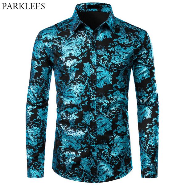floral bronzing men shirt luxury shiny paisley flower mens shirts fashion casual mens party shirts dance prom men camisas hombre, White;black
floral bronzing men shirt luxury shiny paisley flower mens shirts fashion casual mens party shirts dance prom men camisas hombre, White;black