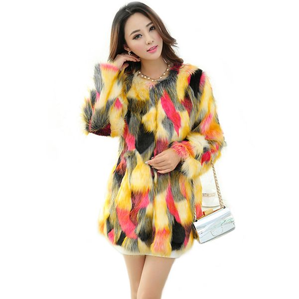 women faux fur casual formal long cardigan jacket mix color winter fluffy fur coat outerwear soft comfortable faux shawl, Black
women faux fur casual formal long cardigan jacket mix color winter fluffy fur coat outerwear soft comfortable faux shawl, Black