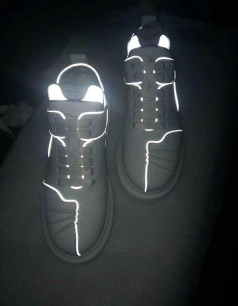 static 3m reflective uk men designer sneakers lux fashion lovers women platform shoes white sneakers 35-44, Black
static 3m reflective uk men designer sneakers lux fashion lovers women platform shoes white sneakers 35-44, Black