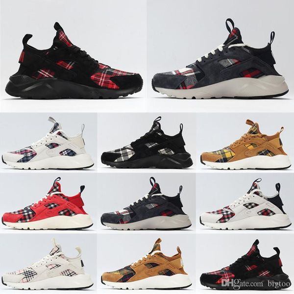 2020 new plaid air huarache 4.0 plaid cloth white black red yellow men women running shoes, White;red
2020 new plaid air huarache 4.0 plaid cloth white black red yellow men women running shoes, White;red