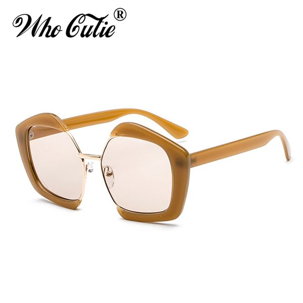 who cutie 2020 polygon pentagon sunglasses brand design women men gothic vintage retro frame pink lens female sun glasses om663, White;black
who cutie 2020 polygon pentagon sunglasses brand design women men gothic vintage retro frame pink lens female sun glasses om663, White;black