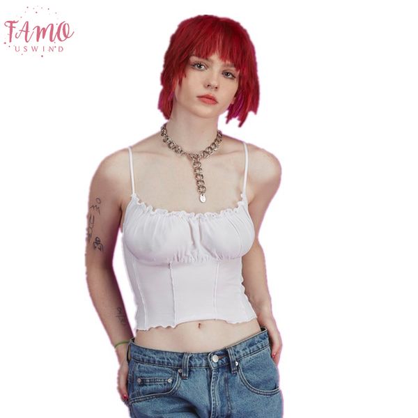 women sleeveless crop cami vest solid camisole bralette bustier shirt summer streetwear short tee top, White
women sleeveless crop cami vest solid camisole bralette bustier shirt summer streetwear short tee top, White