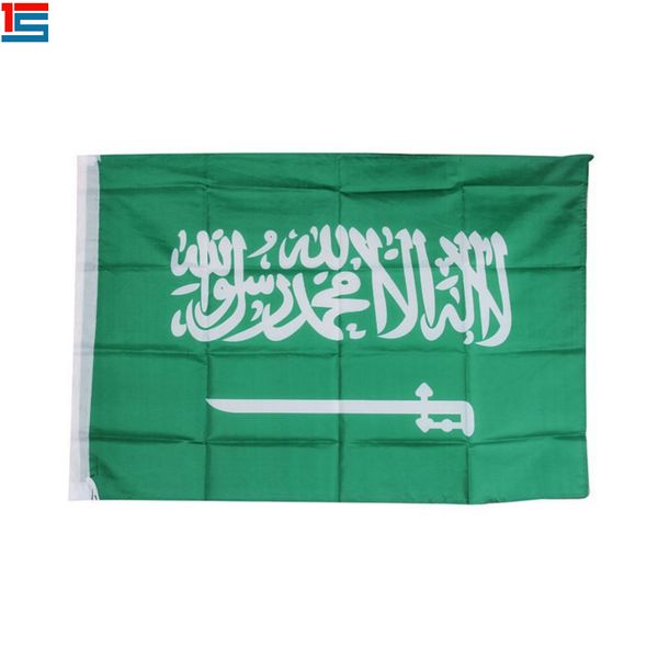 digital printing saudi arabia flag 90 x 150 cm polyester national country flag banner with two grommets 
digital printing saudi arabia flag 90 x 150 cm polyester national country flag banner with two grommets