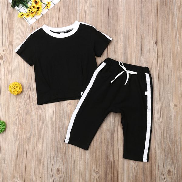 1-6y active kids baby boy girl clothes sets children tracksuits short sleeve t-shirts sports pants 2pcs outfits, White
1-6y active kids baby boy girl clothes sets children tracksuits short sleeve t-shirts sports pants 2pcs outfits, White