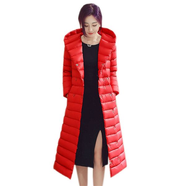long down coat lady slim plus size white duck down jacket hooded coats female jackets new winter women light jacket, Black
long down coat lady slim plus size white duck down jacket hooded coats female jackets new winter women light jacket, Black