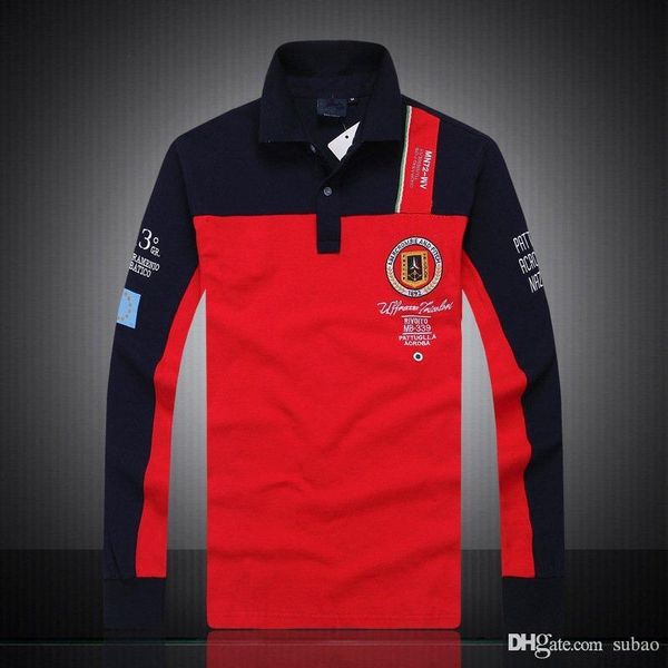 new brand design long sleeve men's polo shirts 055 fashion italy p&s casual style psy business cotton yacht club, White;black
new brand design long sleeve men's polo shirts 055 fashion italy p&s casual style psy business cotton yacht club, White;black