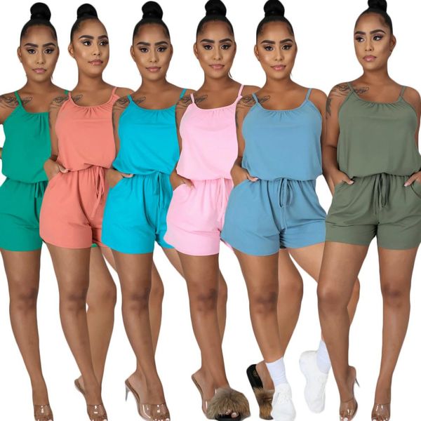 2020 summer women shorts jumpsuits with sash loose solid spaghetti neck sleeveless casual home shorts new arrivals playsuits
2020 summer women shorts jumpsuits with sash loose solid spaghetti neck sleeveless casual home shorts new arrivals playsuits