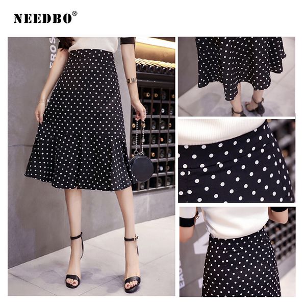 needbo midi skirts for women for summer high waist mermaid skirt knee-length dot summer elegant skirt women fashion 2019 ws23138, Black
needbo midi skirts for women for summer high waist mermaid skirt knee-length dot summer elegant skirt women fashion 2019 ws23138, Black