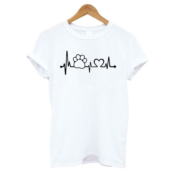 heartbeat lifeline dog cat foot women tshirt halajuku casual funny t shirt for lady girl tees hipster drop shipping, White
heartbeat lifeline dog cat foot women tshirt halajuku casual funny t shirt for lady girl tees hipster drop shipping, White