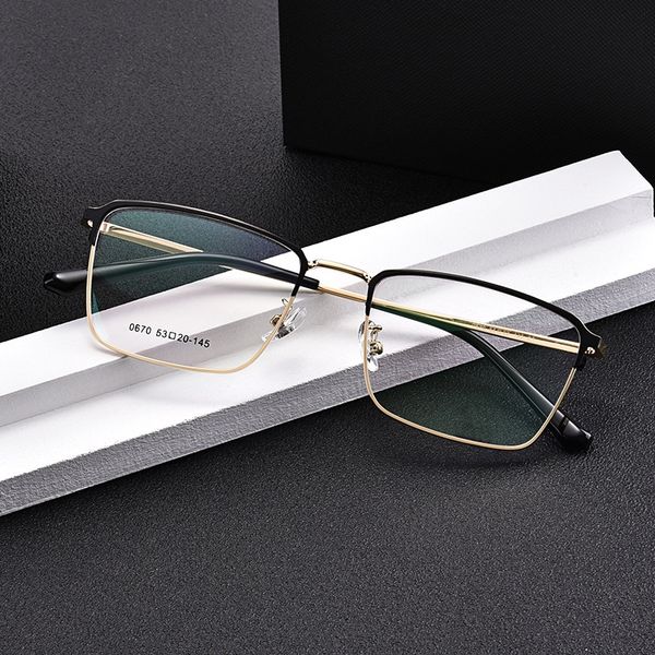 men's grade myopia two-color electroplating myopia glasses frame metal glasses frame 0670, Silver
men's grade myopia two-color electroplating myopia glasses frame metal glasses frame 0670, Silver