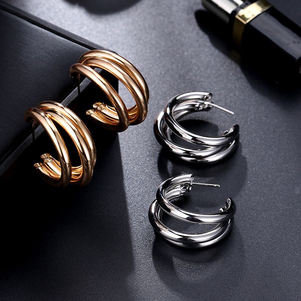 new geometric multi circle round gold silver color open hoop earrings brincos metal alloy minimalist for women bohemian jewelry, Golden;silver
new geometric multi circle round gold silver color open hoop earrings brincos metal alloy minimalist for women bohemian jewelry, Golden;silver