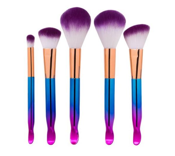 beauty tools 5pcs makeup eye brushes set colorful plastic handle brush 
beauty tools 5pcs makeup eye brushes set colorful plastic handle brush