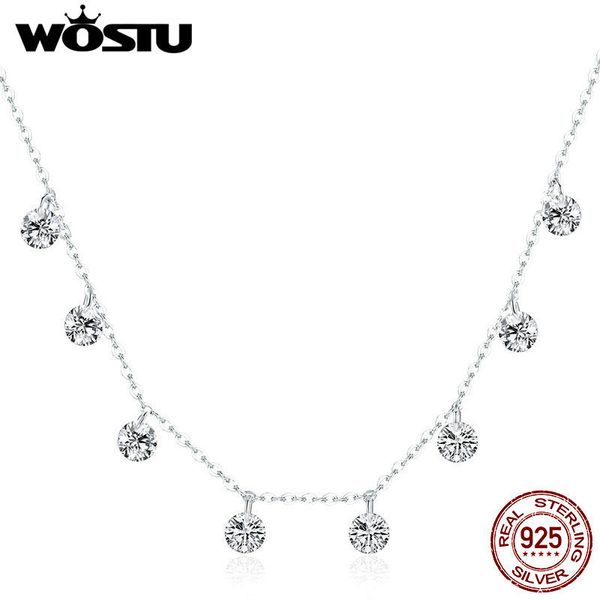 wostu новый дизайн стерлингового серебра 925 игристые cz chokers ожерелье для женщин горячие ювелирные изделия рождественский подарок cqn299, Silver
wostu новый дизайн стерлингового серебра 925 игристые cz chokers ожерелье для женщин горячие ювелирные изделия рождественский подарок cqn299, Silver