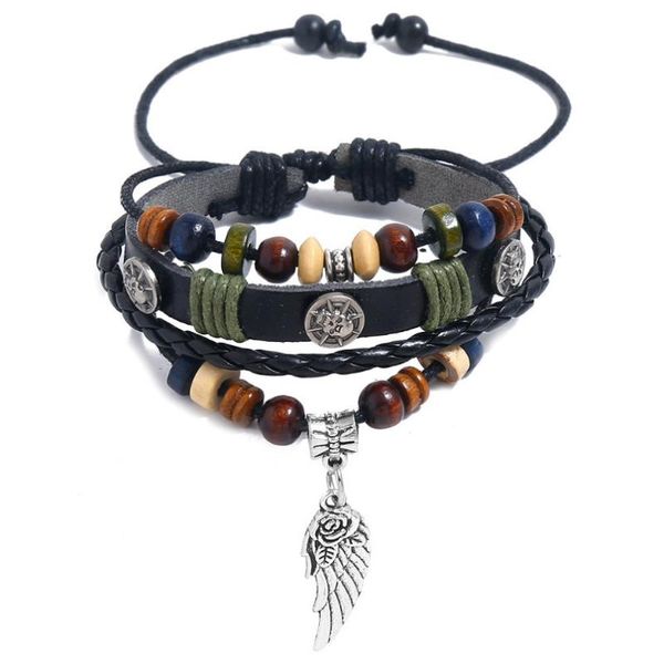 punk fashion rock women skull wing bracelet black leather alloy retro beads charms wristbands wrap bangle vintage hiphop jewelry, Golden;silver
punk fashion rock women skull wing bracelet black leather alloy retro beads charms wristbands wrap bangle vintage hiphop jewelry, Golden;silver