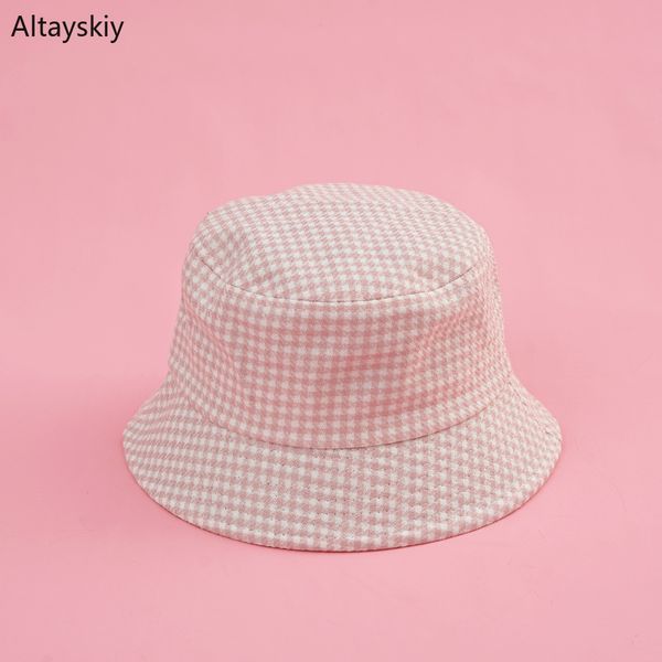 bucket hats women plaid harajuku student soft 2019 new girls kawaii womens simple all-match fisherman hat trendy, Blue;gray
bucket hats women plaid harajuku student soft 2019 new girls kawaii womens simple all-match fisherman hat trendy, Blue;gray