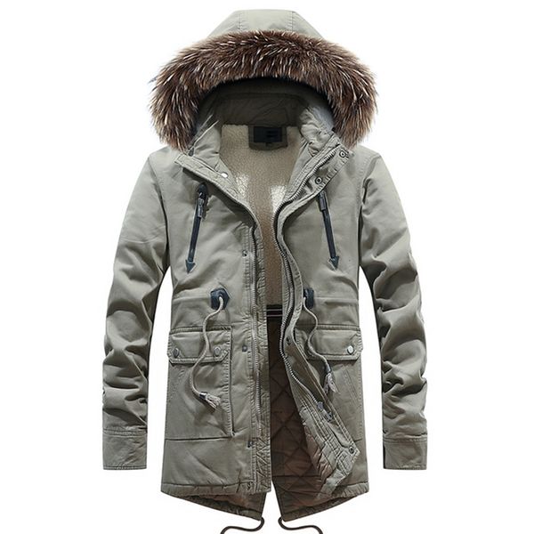 winter long jackets men coats casual fur collar hooded jacket parkas men outdoor warm fleece thick cotton coat parka, Black
winter long jackets men coats casual fur collar hooded jacket parkas men outdoor warm fleece thick cotton coat parka, Black