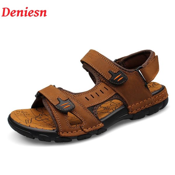 deniesn genuine leather men sandals new 2017 summer walking sandals for man fashion brand outdoor slippers male casual shoes, Black
deniesn genuine leather men sandals new 2017 summer walking sandals for man fashion brand outdoor slippers male casual shoes, Black
