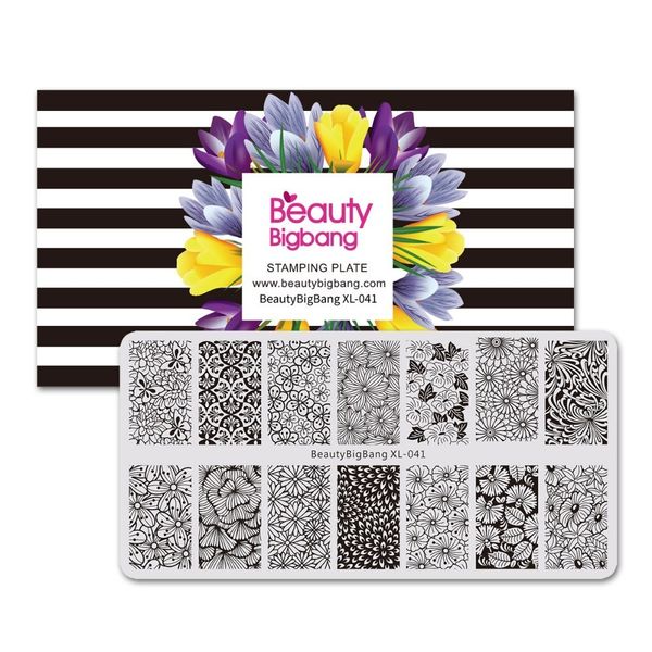 beautybigbang nail stamping plates many beautiful flower pattern nail art stamping plate stainless steel template xl-041, White
beautybigbang nail stamping plates many beautiful flower pattern nail art stamping plate stainless steel template xl-041, White