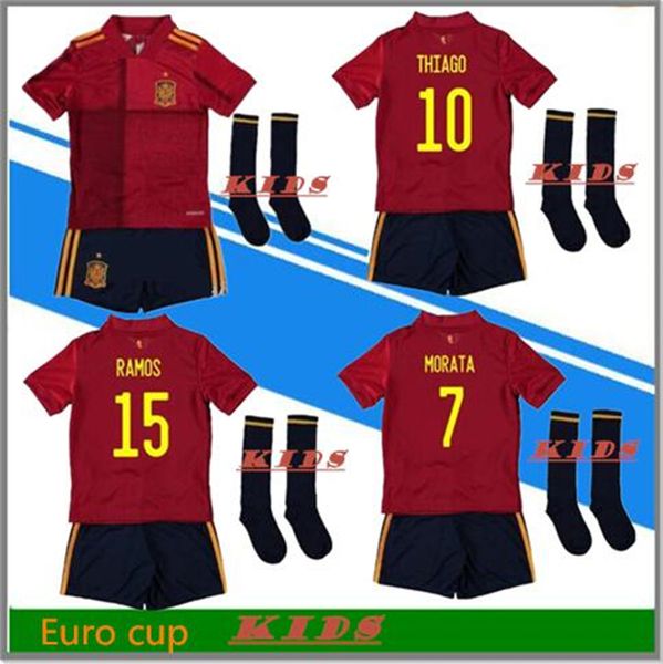 2020 spain soccer jersey kids kit +sock 20 21 camiseta de fútbol a.iniesta asensio ramos silva isco sergio euro cup football shirt unifor, Black
2020 spain soccer jersey kids kit +sock 20 21 camiseta de fútbol a.iniesta asensio ramos silva isco sergio euro cup football shirt unifor, Black