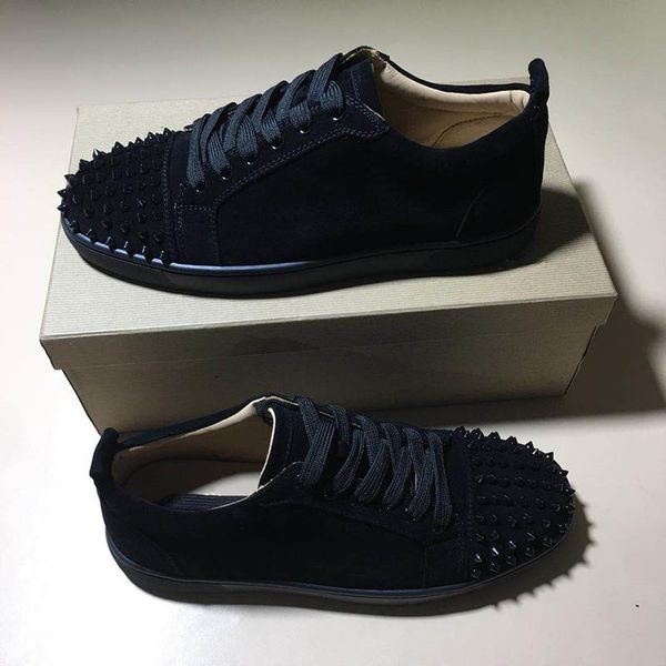 designer shoes red bottom low cut suede spike casual shoes party wedding crystal leather sneakers dress shoes. l14, Black
designer shoes red bottom low cut suede spike casual shoes party wedding crystal leather sneakers dress shoes. l14, Black