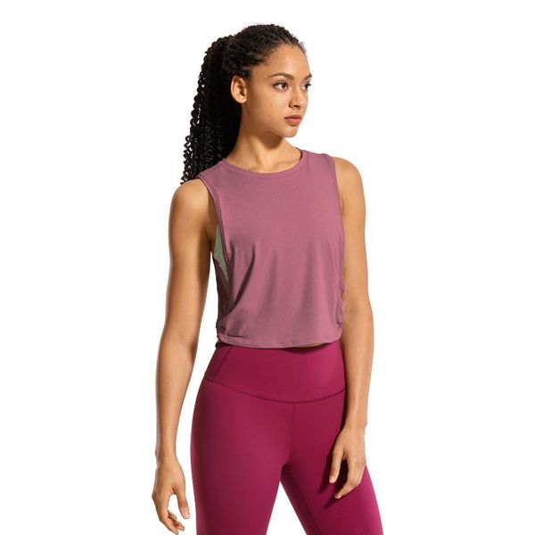women's pima cotton workout tank crop sports shirt sleeveless yoga running, White;red
women's pima cotton workout tank crop sports shirt sleeveless yoga running, White;red