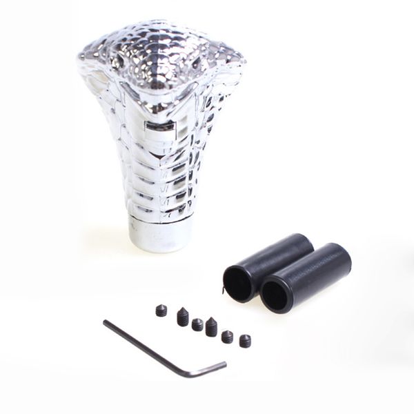 universal car manual gear shift knob stick led eyes chrome cobra snake cool shift lever yan88
universal car manual gear shift knob stick led eyes chrome cobra snake cool shift lever yan88