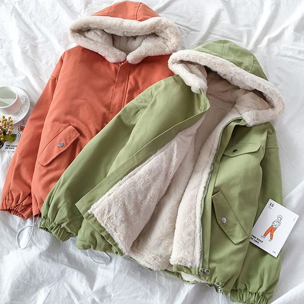 women's sheepskin coat winter warm women's jackets big size hooded parka new cotton padded jackets women thick outerwear, Black
women's sheepskin coat winter warm women's jackets big size hooded parka new cotton padded jackets women thick outerwear, Black