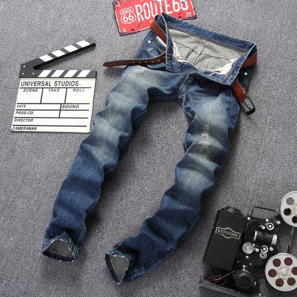 trendy men's jeans blue retro to make old worn cotton straight trousers mens clothing biker ripped skinny trousers denim jeans
trendy men's jeans blue retro to make old worn cotton straight trousers mens clothing biker ripped skinny trousers denim jeans